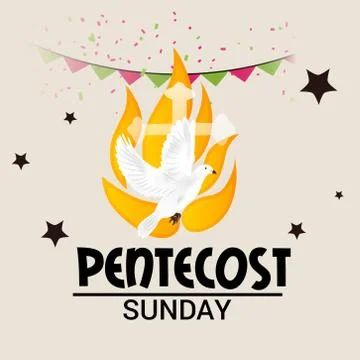 Pentecost Sunday Stock Illustration