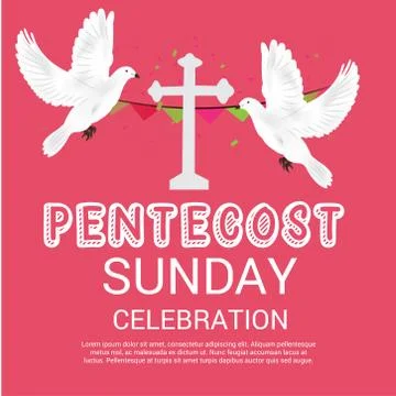Pentecost Sunday Stock Illustration