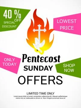 Pentecost Sunday Illustrazione stock