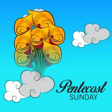 Pentecost Sunday Stock Illustration