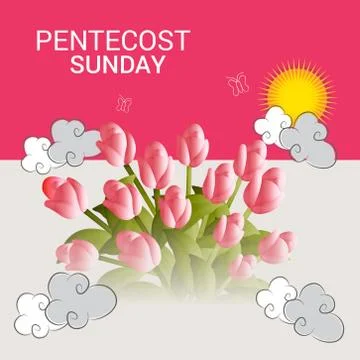 Pentecost Sunday Stock Illustration