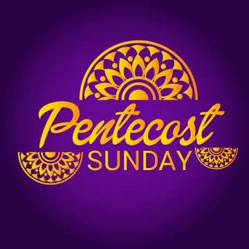 Pentecost Sunday Stock Illustration