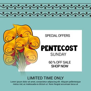 Pentecost Sunday Stock Illustration
