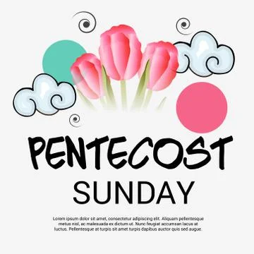 Pentecost Sunday Illustrazione stock