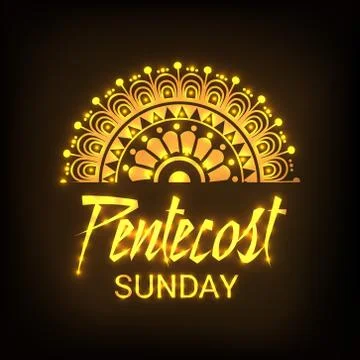 Pentecost Sunday Stock Illustration