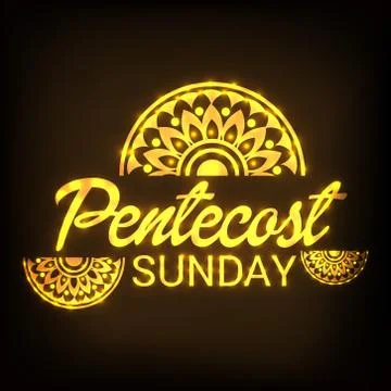 Pentecost Sunday Stock Illustration