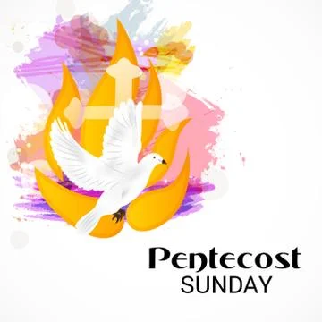 Pentecost Sunday Stock Illustration
