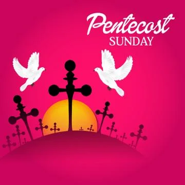 Pentecost Sunday Stock Illustration