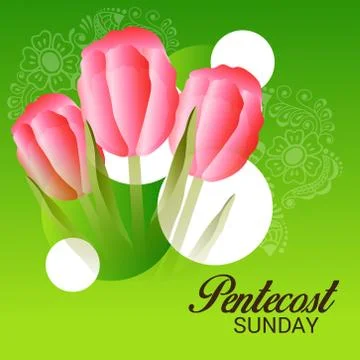 Pentecost Sunday Stock Illustration