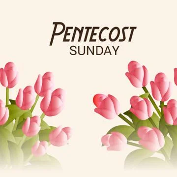 Pentecost Sunday Stock Illustration