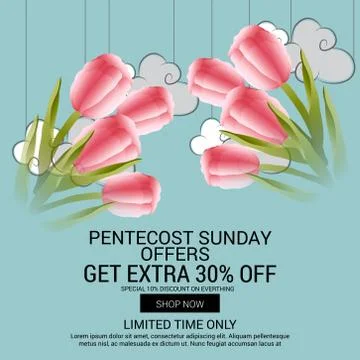 Pentecost Sunday Stock Illustration
