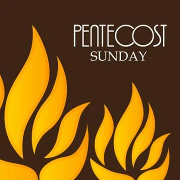Pentecost Sunday Stock Illustration