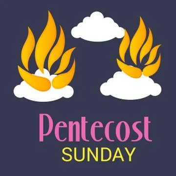 Pentecost Sunday Stock Illustration