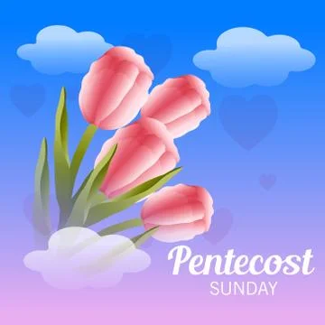 Pentecost Sunday Stock Illustration