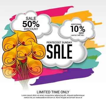 Pentecost Sunday Stock Illustration