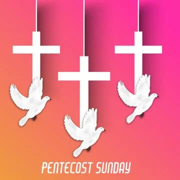 Pentecost Sunday Stock Illustration