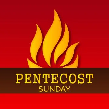 Pentecost Sunday Stock Illustration