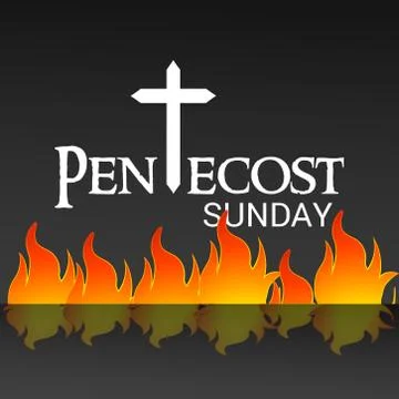 Pentecost Sunday Stock Illustration