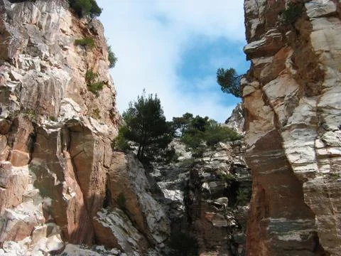 Penteli mountain Athens Greece Stock-Fotos