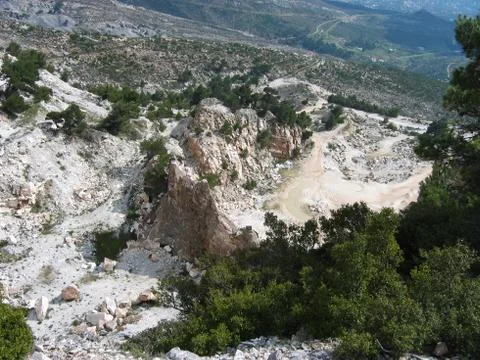 Penteli mountain Athens Greece Stock Photos