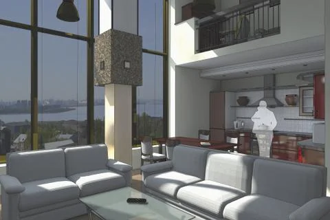 Penthouse Stock Illustration