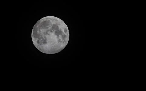 Penumbral lunar eclipse seen over Bangalore, India - 06 Jun 2020 Fotos Stock