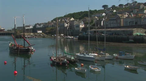Penzance UK  harbor Stock Footage 33606334