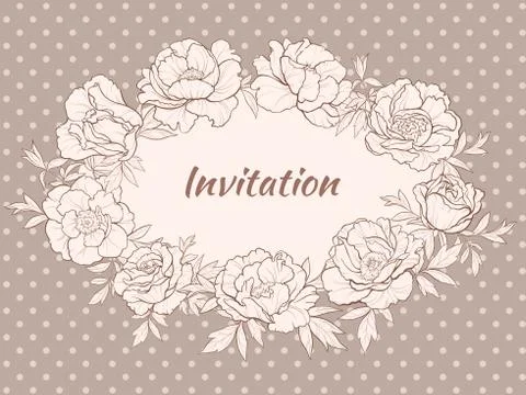 Peonies Stock Illustration