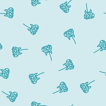 Peony blossom spring line vector seamless pattern 스톡 일러스트