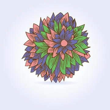 Peony flower Stock-Illustration