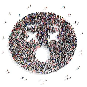 People 3d creative shape イラスト素材