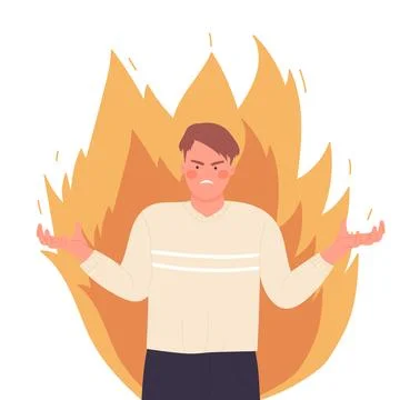 People aggressive behavior Stock Illustration