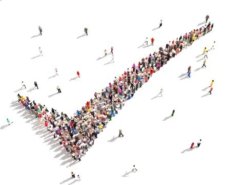 People that agree Stock Illustration