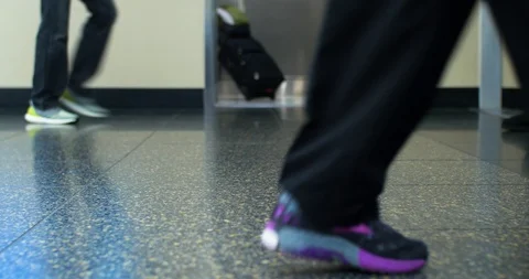 PEOPLE AT AIROPORT2 Stock Footage 121617704