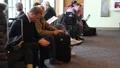 People at Airport Terminal HD Footage