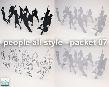 People all style - packet 07 3D Model