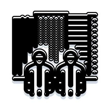 People analyzing business data with performance metrics Stockillustratie