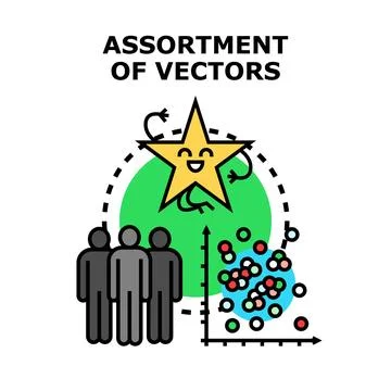 People analyzing data visualization for successful solutions Stock Illustration