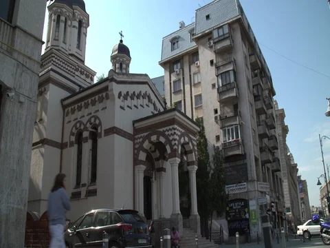 People and Architecture Stock Footage 74840282