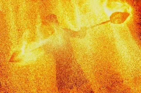 People and fire Stock Photos