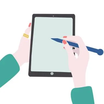 People and gadgets. Stock Illustration