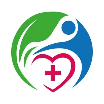 People and plus logo template icon symbol vector Stock Illustration