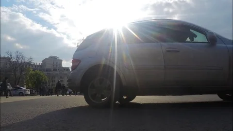 People And Traffic Lights On Road In City Center Timelapse Stock Footage 82052278