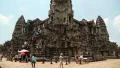 People in Angkor Wat temple, Siem Reap, Cambodia HD Footage