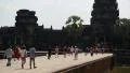 People in Angkor Wat temple, Siem Reap, Cambodia HD Footage