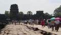 People in Angkor Wat temple, Siem Reap, Cambodia HD Footage