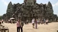 People in Angkor Wat temple, Siem Reap, Cambodia HD Footage