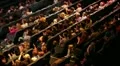 People applaud at the theatre performance. HD Footage