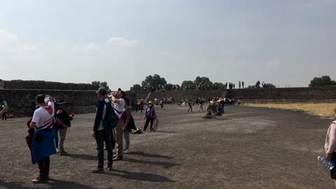 People in an archeological zone Stock-Footage 169897967