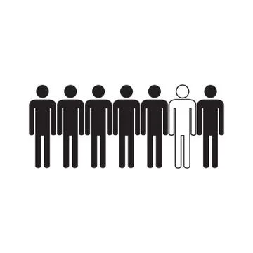 People are different. Icon Stock Illustration